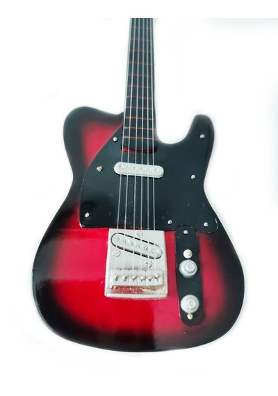 El Yapımı 1/4 Ölçek Minyatür Elektro Gitar Telecaster Standard