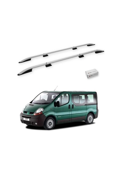 Turtle Renault Trafic X83 2001-2014 / Uzun Şasi Tavan Çıtası Crown Gri