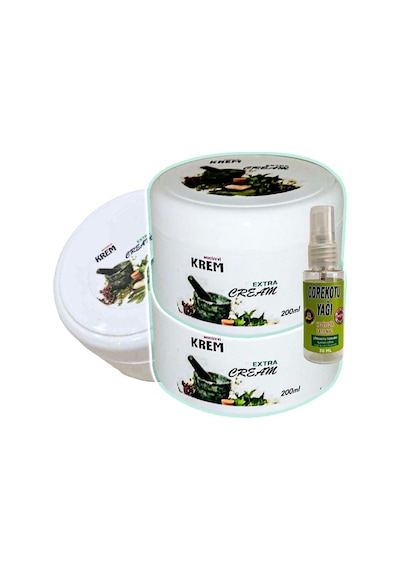 Mucizevi Krem Rahatlatıcı Bakım Masaj Kremi 3x125 Ml+30 Ml Çörek Otu Yağı İle