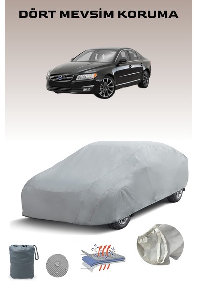 Volvo S80 2 Uyumlu Araba Brandası, Oto Branda, Araba Çadırı, Su-güneş Geçirmez Gri