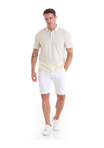 Hatemoğlu Bej Regular Fit Düz Merserize Polo Yaka  Tişört 35362024c020 006 Bej