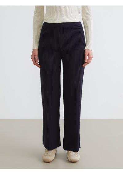 Lcw Comfort Lacivert Beli Lastikli Kadın Triko Pantolon