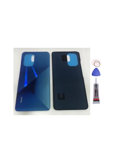 Xiaomi Redmi K40 Pro Mavi Arka Kapak Batarya Kapağı Pil Kapağı Yapışkan Ve Sökme Aparatıyla Beraber Full Set Mavi