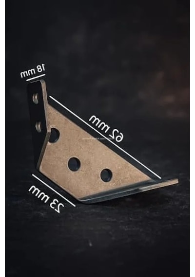 Yönsüz Köşe Bağlantı Aparatı - 62x23x18 Mm, Galvaniz Kaplama