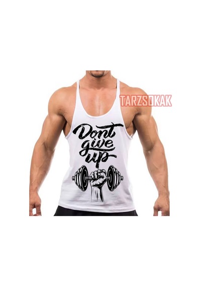 Tarzsokak Gym Tank Top Fitness Sporcu Atleti Gym90 Beyaz