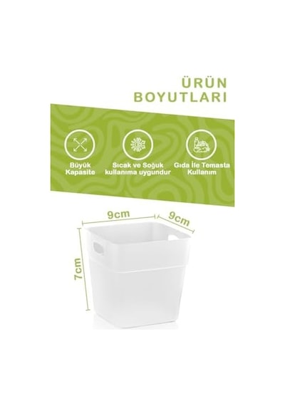 Mithra Life 6 Adet Şeffaf Buzdolabı Kapak İçi Düzenleyici Ve Banyo Organizer, Çok Amaçlı Mutfak Çekmece Düzenleyici Seti, Mıt1103