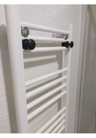 Havlupan Radyatör Askısı, Banyo Askısı, Bornoz Askısı, Kolay Kurulum, Havlu Kıyafet Askısı, Banyo Kurutmalık Siyah Cok Renkli