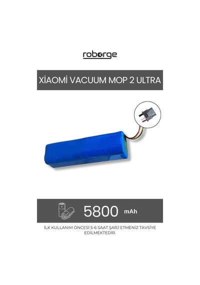 Xiaomi Vacuum Mop 2 Ultra Stytj05zhmhw Robot Süpürge Uyumlu Batarya 5800 Mah - Muadil Ürün