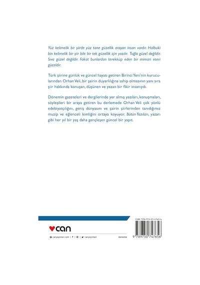 Bütün Yazıları - Orhan Veli Kanık -  Can Yayınları