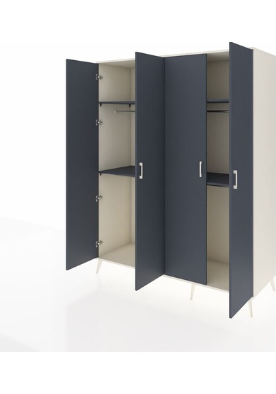 Kronos Gardrop 4 Raflı 4 Kapaklı 4 Askılı 176x59x221 Aytaşı-antrasit Antrasit Kronos Gardrop 4 Raflı 4 Kapaklı 4 Askılı 176x59x221 Aytaşı-antrasit Antrasit