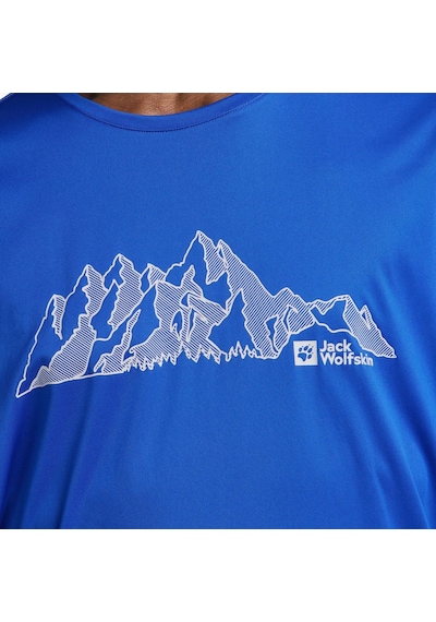 Jack Wolfskın Jack Wolfskin Peak Graphic T Erkek Tişört T0276 Çok Renkli