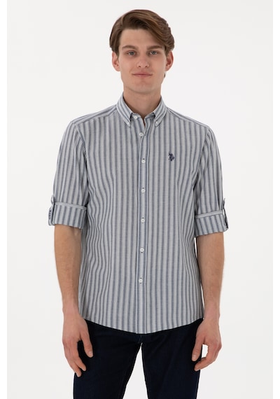 U.s. Polo Assn. Erkek Mavi Gömlek Desenli 50306349-vr036 Mavi U.s. Polo Assn. Erkek Mavi Gömlek Desenli 50306349-vr036 Mavi