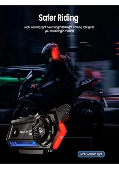 Bt57 Motosiklet Kask Kulaklık Intercom Işıklı Motorsiklet Interkom