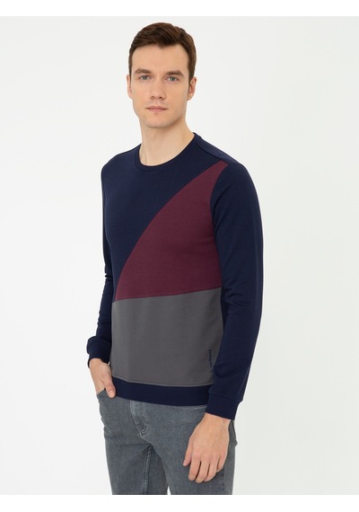 Lacivert Slim Fit Sweatshirt