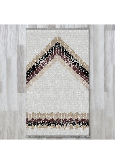 Namazlık Dokuma Halı Kaymaz Muslumana Seccade 80 x 130 KAHVERENGİ EVAŞK401D80
