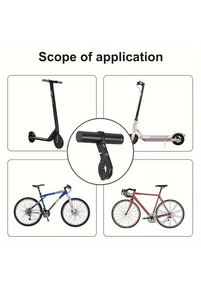 Bisiklet / Elektrikli Scooter Ek Gidonu Yardımcı Gidon 20 Cm Metal
