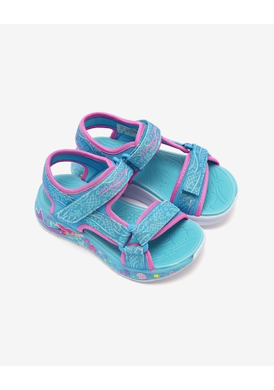 Skechers Mermaıd Dreams Sandal Büyük Kız Çocuk Mavi Işıklı Sandalet 303108l Blmt