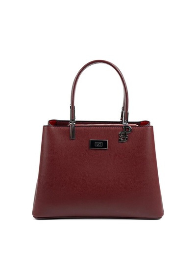 Silver Polo Sp1098 Kadın El Çantası Düz Bordo-bordo