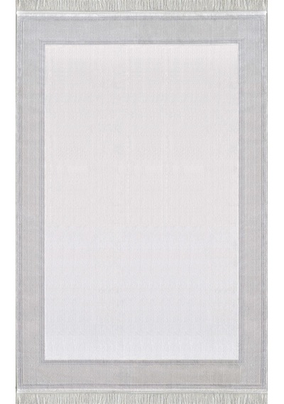 Pierre Cardin Halı Voila Zq03a Beyaz Gri Klasik Desen Halı
