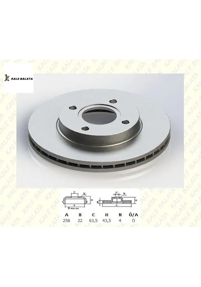 Fren Disk Aynası Ön Fıesta-focus-fusıon 02-12 3555344/ Df4036/ Tam T1125fcs Kale Balata Tfd-00004