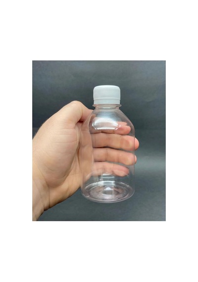 250 Cc Düz Model Pet Şişe - Beyaz Kapaklı - 250 Ml Boş Pet Şişe 10 Adet Numune Şişesi Diğer