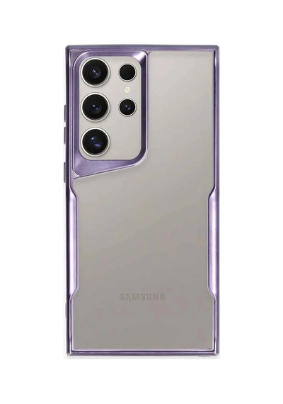 Newface - 406 - Samsung Galaxy S24 Ultra Kılıf Boyi Silikon Kapak - - Edntrend - Derin Mor