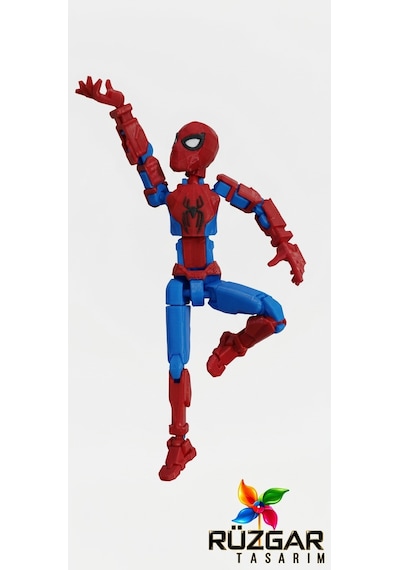 Spiderman Tüm Eklemleri Hareketli Dummy Aksiyon Figür Robot Oyuncak Titan 13