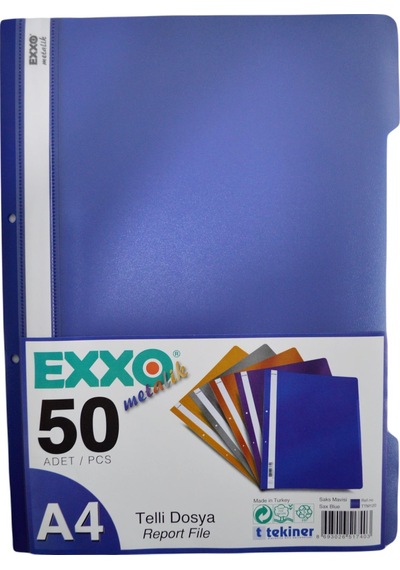 Exxo Metalik Telli Dosya 50 Li Paket
