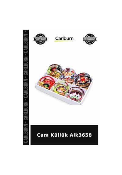 Özel Üretim Sigir Tablo Aksesuar Ev Ofis Hediye Dekoratif Masaustu Cam Küllük Alk3658