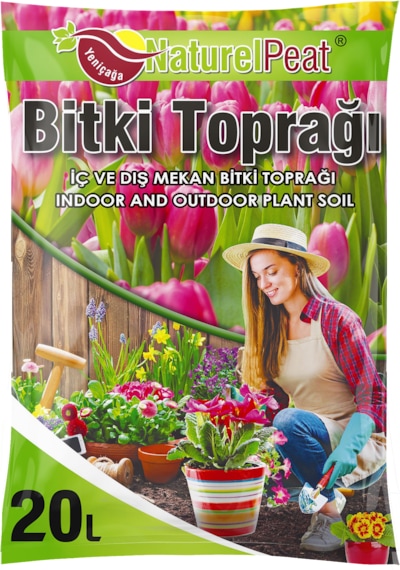 Naturel Peat Bitki Toprağı - 20 Litre 100