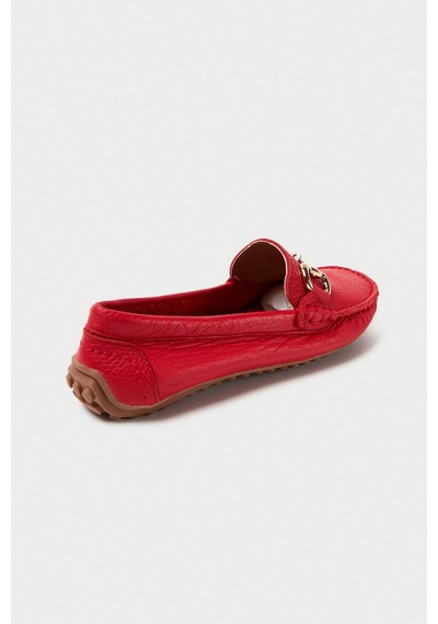 Mubiano Hakiki Deri 203-kr Oval Burunlu Toka Detay Kadın Kırmızı Babet & Loafer Ayakkabı Kırmızı Mubiano Hakiki Deri 203-kr Oval Burunlu Toka Detay Kadın Kırmızı Babet & Loafer Ayakkabı Kırmızı
