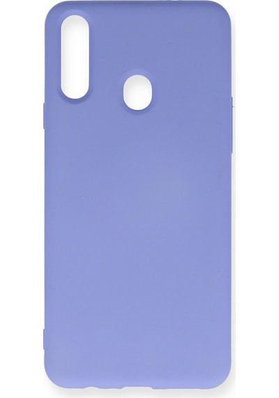 Samsung Galaxy  Uyumlu,  A20s Kılıf Nano İçi Kadife Silikon - Lila