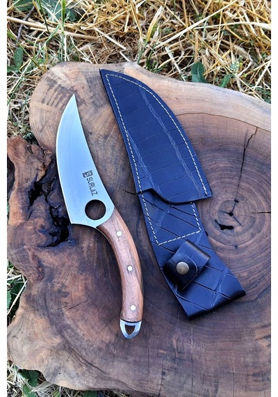 Outdoor Bıçak El Yapımı Kamp Bıçağı 27 Cm Kahverengi