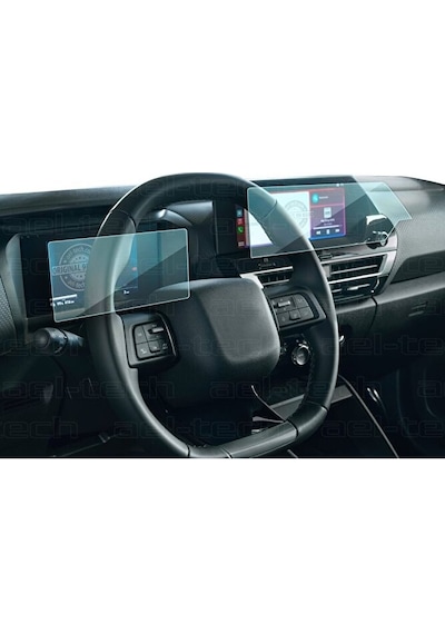 Citroen C4 Max 2025 Uyumlu Dijital Gösterge Ve Navigasyon 9h Nano Ekran Koruyucu 2'li Set