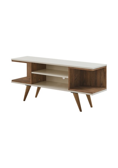 Ahşap Tv Sehpası 150x35x58 Cm Kapaksız 1 Orta Raflı Atlantik Çam