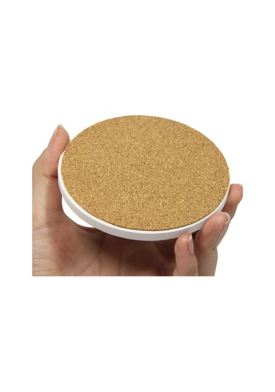 Seramik Bardak Altlığı 2 Li Set Aşçı Desenli 10x10cm Çok Renkli