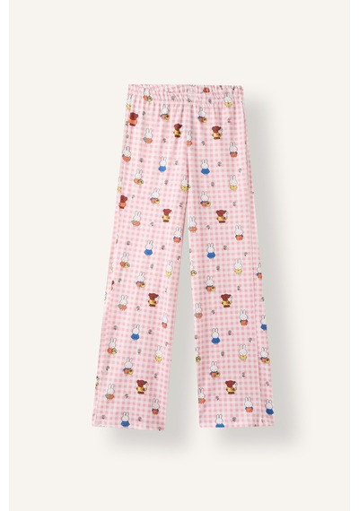 Defacto Miffy Pötikare Desenli Uzun Kollu 2li Pijama Takımı Kız Çocuk I3890a826auer105 Ekru-er105