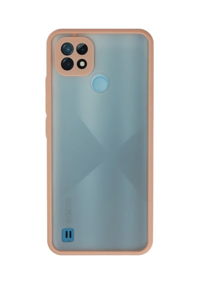 Realme C21 Kılıf Montreal Silikon Kapak - Pembe 0.2M-Çok Renkli