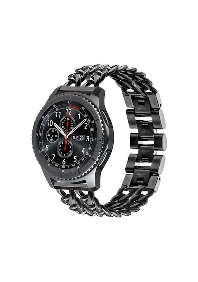 Xemu Huawei Watch Gt 3 46mm Uyumlu Krd-17 Metal Kordon-siyah
