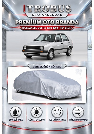 Volkswagen Golf Iı 1983-1992 Uyumlu Premium Araba Brandası Oto Branda Hb1 Beden