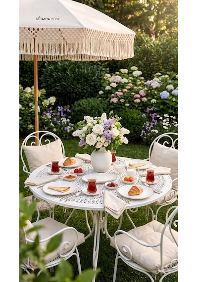 Timeless Elegance Altın Yaldız 20 Parça 6 Kişilik Porselen Kahvaltı Takımı Kütahya Home Çok Renkli