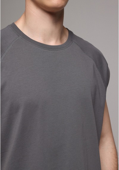 Colin's Colins Boxy Fit Erkek Antrasit Atlet Cl1081312 Q1.v1 Ant