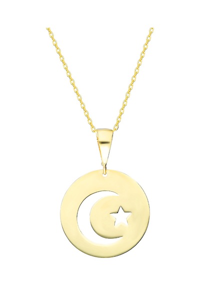 Glorria Altın Ay Yıldız Kolye Ucu N11.28149