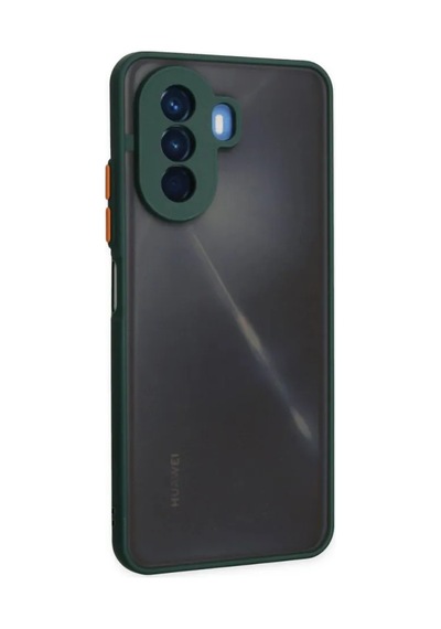 Jenerik Huawei Nova Y70 Kılıf Montreal Silikon Kapak - Yeşil