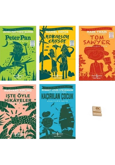 İş Çocuk Klasikleri 8-13 Yaş Peter Pan Robinson Cruise Tom Sawyer İşte Öyle Hikayeler Kaçırılançocuk