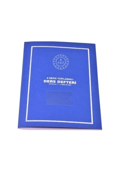 Gülpaş Ders Defteri 6 Ders Yoklamalı Plastik Kapak - 4 Adet