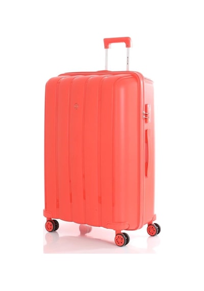 Mçs Bavul Büyük Ve Orta 2li Set Kırılmaz Silikon Valiz V305 Mercan Mercan