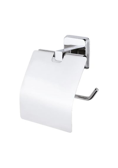 Kare Krom Yapışkanlı Tuvalet Kağıtlığı, Banyo İçin Kullanıma Uygun 16.5 x 12.2 x 11.2 CM