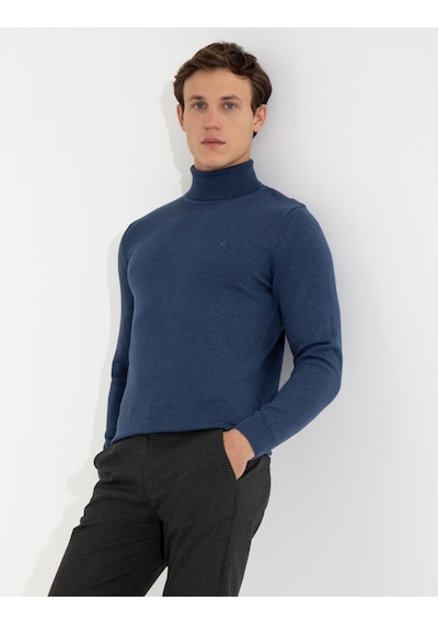 Pierre Cardin Erkek İndigo Melanj Kazak /triko 50257158-vr155 Indigo Melanj