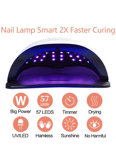 Uv Company Sun X7 Max 220w Uv Led Tırnak Kurutucu Lamba 57 Led, Sensörlü, Dijital Ekranlı Profesyonel Jel Oje Kurutma Cihazı 0